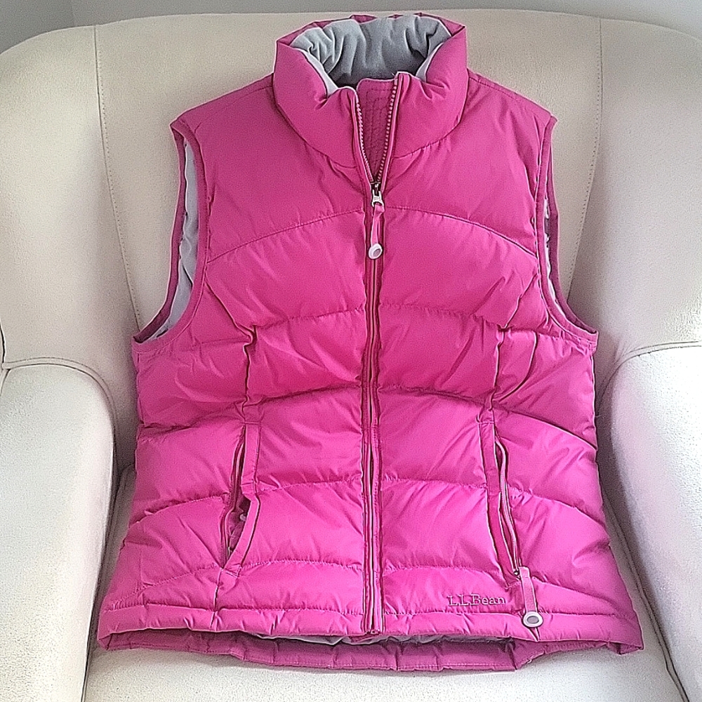 LL Bean Raspberry Outdoor Vest